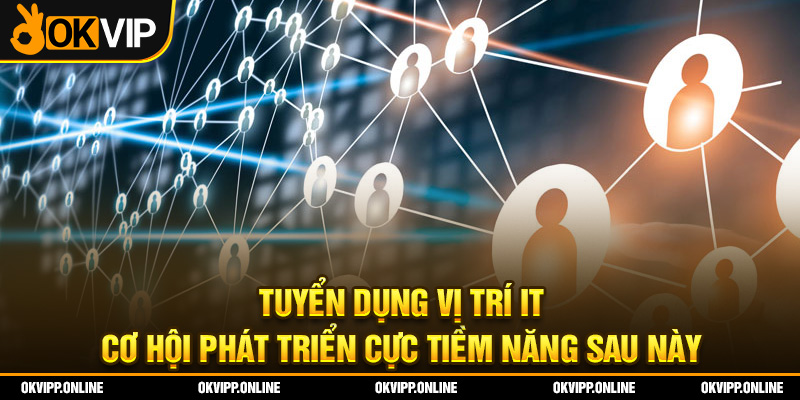 Tuyển dụng vị trí IT - cơ hội phát triển cực tiềm năng sau này